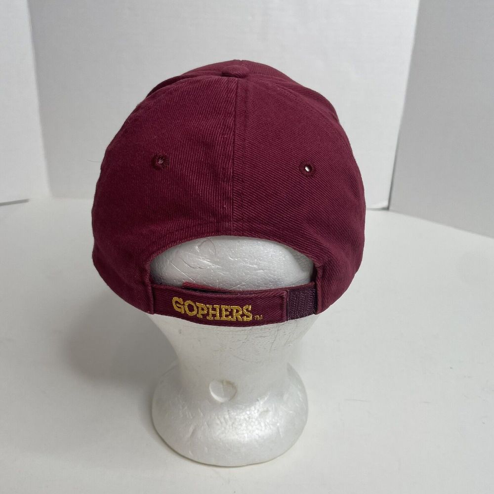 Minnesota Golden Gophers Hat, Hook And Loop Adjustable, Maroon, Logo, Signatures - Picture 4 of 10